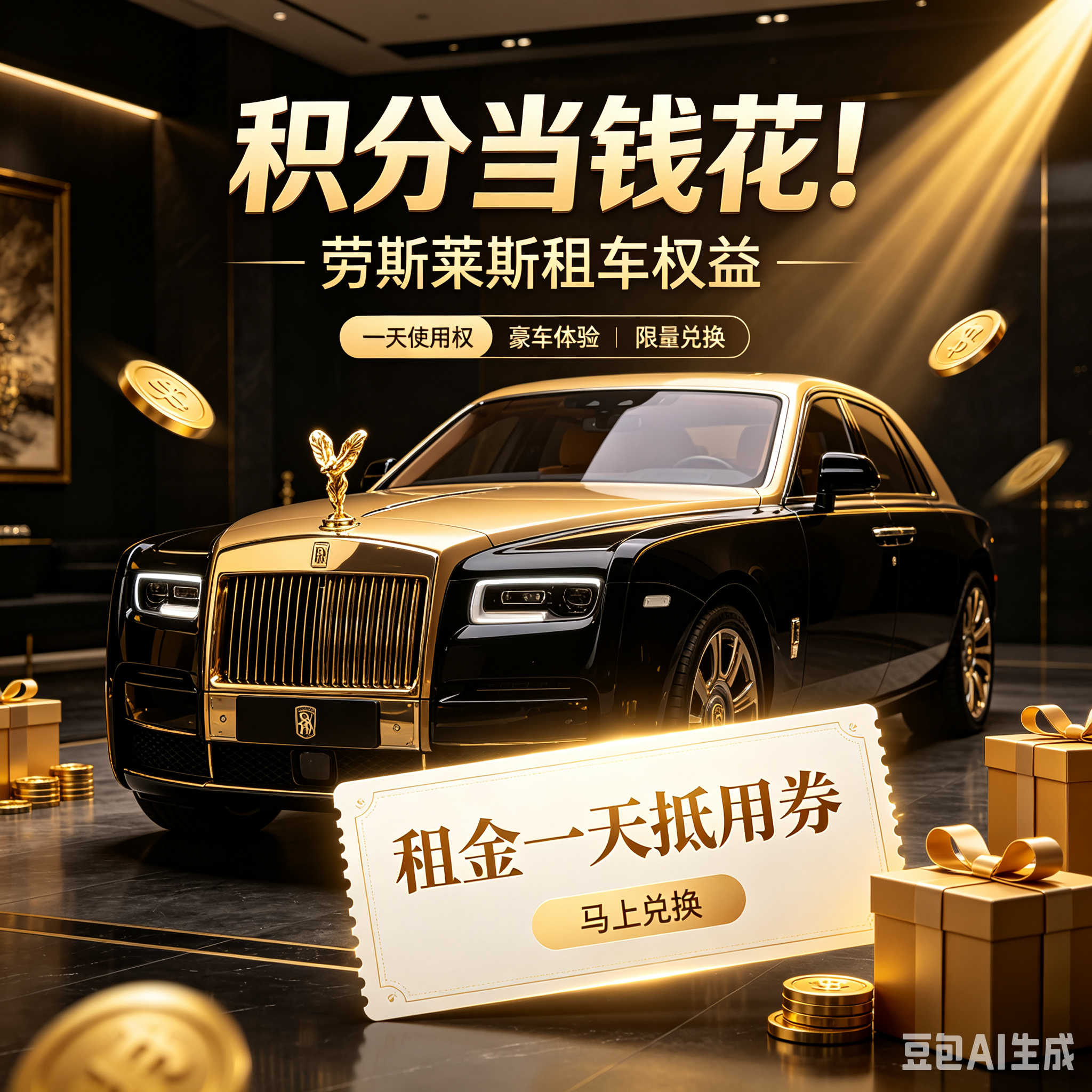 积分解锁顶奢！免费体验劳斯莱斯全天尊享驾乘